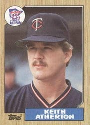 1987 Topps Base Set Keith Atherton #52 card