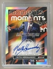 2023 Finest Moments Autographs Keith Hernandez #FMA-KH card