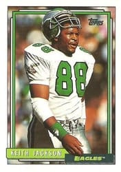 1992 Topps Base Set Keith Jackson #489 card