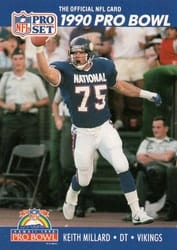 1990 Pro Set Base Set Keith Millard #407 card