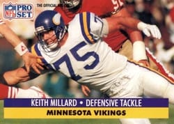 1991 Pro Set Base Set Keith Millard #220 card