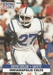 1991 Pro Set Base Set Keith Taylor #530 card