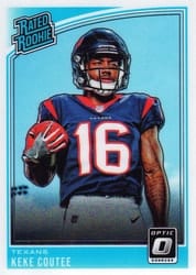2018 Donruss Optic Base Set Keke Coutee #176 card