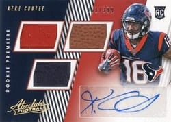 2018 Panini Absolute Base Set Keke Coutee #176 card