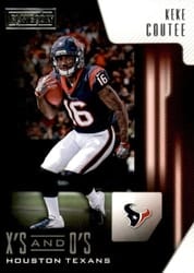 2018 Panini Playbook X's and O's Keke Coutee #29 card
