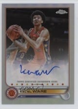 2022 Topps Chrome McDonald's All American Topps Chrome Autographs Kel'el Ware #CA-KW card