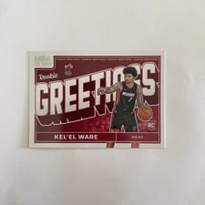 2024-25 Hoops Rookie Greetings Kel'el Ware #2 card