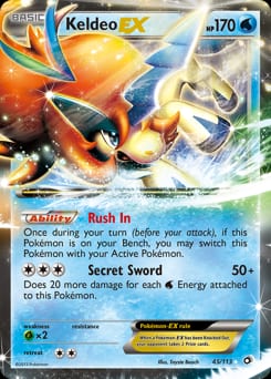 Legendary Treasures Keldeo-EX #45 card