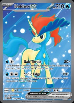 2025 White Flare Keldeo ex #159 card