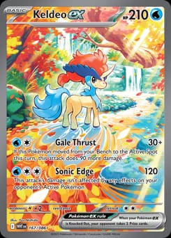 2025 White Flare Keldeo ex #167 card