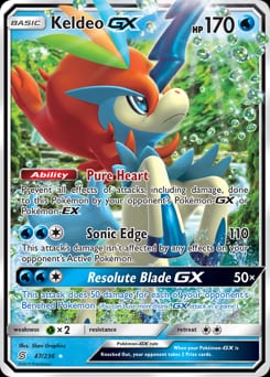 Unified Minds Keldeo-GX #47 card