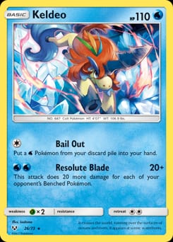Shining Legends Keldeo #26 card