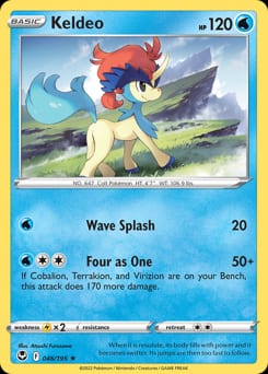 Silver Tempest Keldeo #46 card