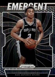 2019-20 Panini Prizm Emergent Keldon Johnson #14 card