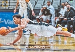 2021-22 Panini Photogenic Base Set Keldon Johnson #5 card