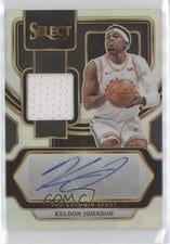 2023-24 Panini Select Autographed Memorabilia Keldon Johnson #AM-KEL card