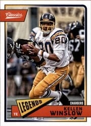2018 Panini Classics Base Set Kellen Winslow #187 card