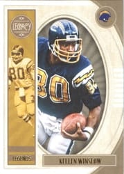 2019 Panini Legacy Base Set Kellen Winslow #125 card