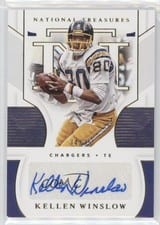 2020 Panini National Treasures Signatures Kellen Winslow #S-KW card