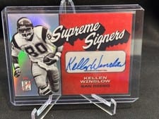 2024 Topps Signature Class Supreme Signers Kellen Winslow #SS-KW card