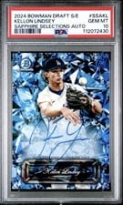 2024 Bowman Draft Sapphire Edition Selections Autographs Kellon Lindsey #SSA-KL card