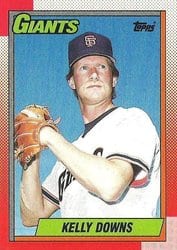 1990 Topps Base Set Kelly Downs #17 card