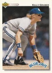 1992 Upper Deck Base Set Kelly Gruber #324 card