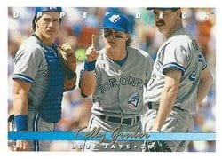 1993 Upper Deck Base Set Kelly Gruber #406 card