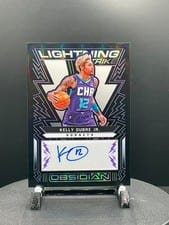 2021-22 Panini Obsidian Lightning Strike Signatures Kelly Oubre Jr #LSS-KOJ card