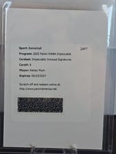 2025 Panini Impeccable WNBA Elegance Jersey Autographs Kelsey Plum #15 card