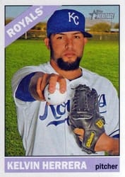 2015 Topps Heritage Base Set Kelvin Herrera #64 card