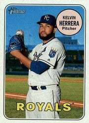 2018 Topps Heritage Base Set Kelvin Herrera #409 card