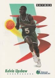 1991-92 SkyBox Base Set Kelvin Upshaw #64 card