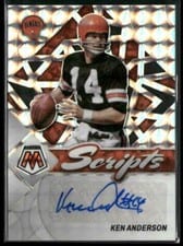2022 Panini Mosaic Scripts Ken Anderson #S-KA card