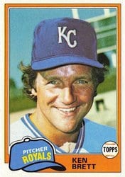 1981 Topps Base Set Ken Brett #47 card