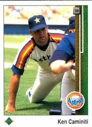 1989 Upper Deck Base Set Ken Caminiti #141 card