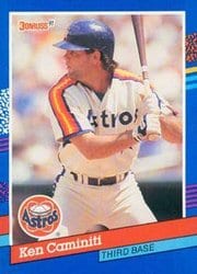 1991 Donruss Base Set Ken Caminiti #221 card