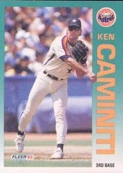1992 Fleer Base Set Ken Caminiti #427 card