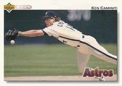 1992 Upper Deck Base Set Ken Caminiti #279 card