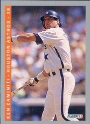1993 Fleer Base Set Ken Caminiti #432 card