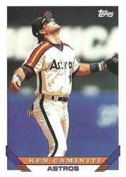 1993 Topps Base Set Ken Caminiti #448 card