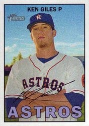 2016 Topps Heritage Base Set Ken Giles #225 card