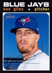 2020 Topps Heritage Base Set Ken Giles #168 card