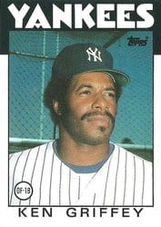 1986 Topps Base Set Ken Griffey #40 card