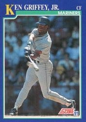 1991 Score Base Set Ken Griffey, Jr. #2 card
