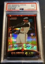 Ken Griffey Jr. 2001 Bowman Chrome card