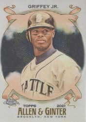 2021 Topps Allen & Ginter Chrome Base Set Ken Griffey Jr. #51 card