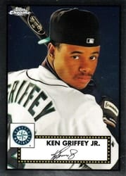 2021 Topps Chrome Platinum Anniversary Base Set Ken Griffey Jr. #493 card