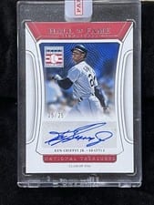 2022 Panini National Treasures Hall of Fame Signatures Ken Griffey Jr. #HOFS-JR card