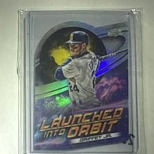 2022 Topps Cosmic Chrome Launched into Orbit Ken Griffey Jr. #LIO-16 card